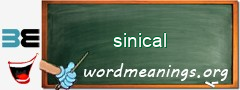 WordMeaning blackboard for sinical
